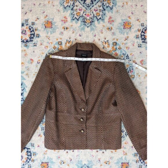 y2k Requirements Brown Starburst Blazer -‎ 14 - Picture 6 of 10